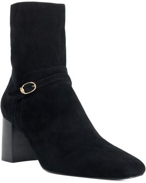 Dune Ollen Leather Bootie - Blue