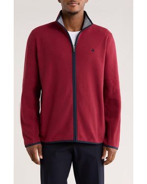 Brooks Brothers Fleece Full Zip Jacket - Red
