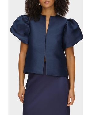 ALIGNE Jorja Puff Sleeve Top - Blue