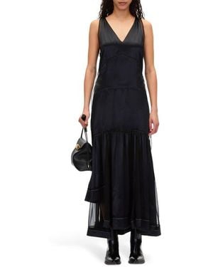 3.1 Phillip Lim Liquid Satin Sleeveless Gown - Black