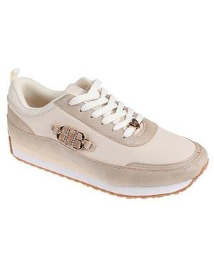 Bebe Mixed Media Jogger Sneaker - White