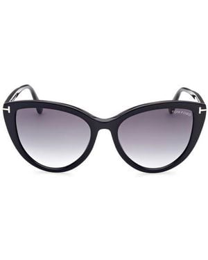Tom Ford Isabella-02 56Mm Gradient Cat Eye Sunglasses - Brown