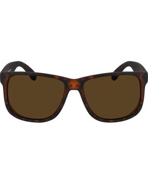 Cole Haan 55Mm Polarized Matte Square Sunglasses - Brown