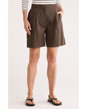 Rag & Bone Lena Linen Shorts - Brown