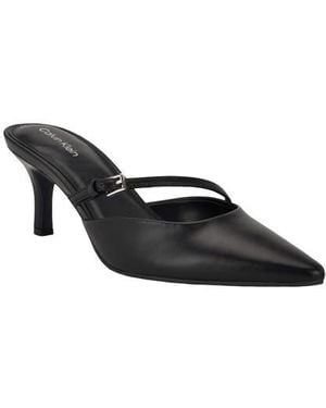 Calvin Klein Jansy Pointed Toe Mule - Black