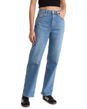 RE/DONE '90S High Waist Loose Bootcut Jeans - Blue