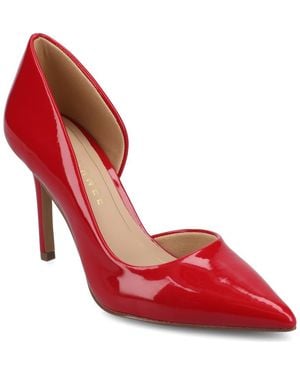 Journee Collection Blanca Half D'Orsay Pump - Red