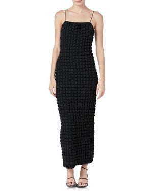 Endless Rose Bubble Maxi Slipdress - Black
