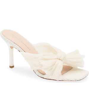 Loeffler Randall Knotted Bow Stiletto Sandals - White