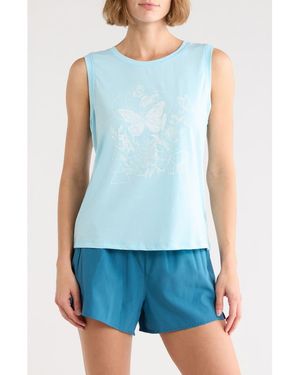 Marika Ana Graphic Tank - Blue