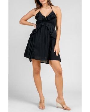 Beivy Gauze Short Dress - Black