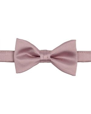 Con.struct Solid Satin Pre-Tied Bow Tie - Pink