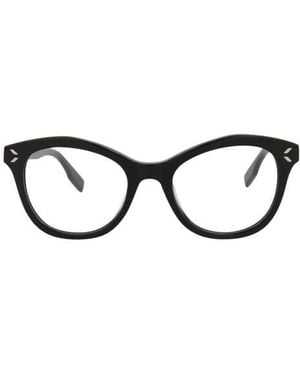 McQueen 47Mm Cat Eye Optical Glasses - Black