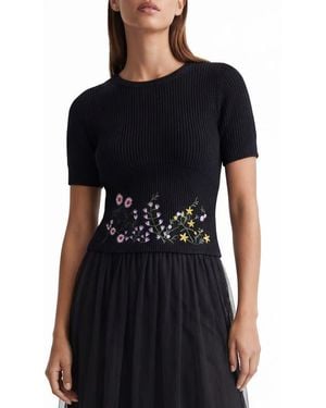 Love By Design Analise Sweater Top - Black