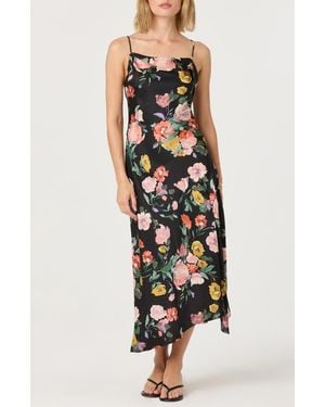 Astr Cowl Neck Slipdress - Multicolor