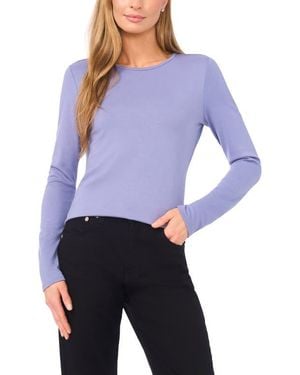 Halogen® Long Sleeve Knit Top - Purple