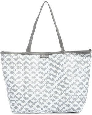 Sam Edelman Felicia Monogram Shopper Tote - Metallic