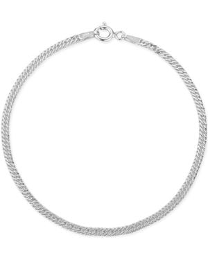 Glaze Jewelry Curb Chain Anklet - Metallic