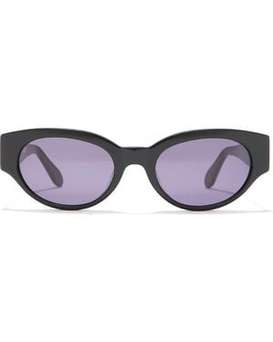 BCBGMAXAZRIA 53Mm Chunky Oval Sunglasses - Purple