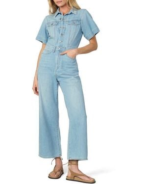 Joe's Jeans Trucker Wide Leg Denim Jumpsuit - Blue