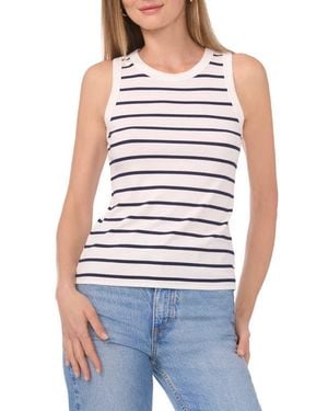 Halogen® Fitted Ribbed Tank Top - Blue