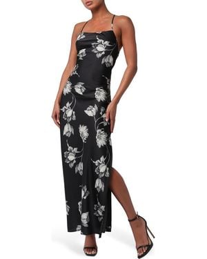 Lulus Cori Crossback Maxi Dress - Black