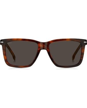 BOSS 55Mm Square Sunglasses - Brown