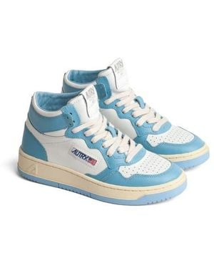 Autry Medalist Mid High Top Sneaker - Blue