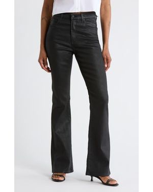 AG Jeans Alexxis Coated High Waist Bootcut Jeans - Gray