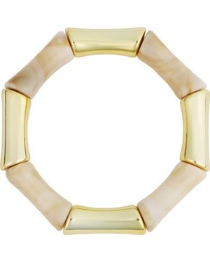 Panacea Beaded Stretch Bracelet - Metallic
