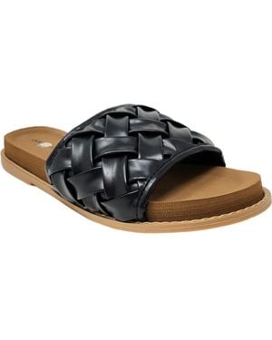 GAAHUU Woven Slide Sandal - Black