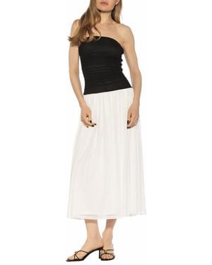 Alexia Admor Seraphina Strapless Midi Dress - White
