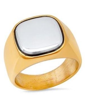 HMY Jewelry Signet Ring - Metallic