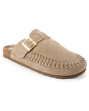 Jelavu Gina Whipstitch Suede Clog - Multicolor