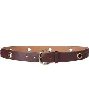 Linea Pelle Eyelet Belt - Brown