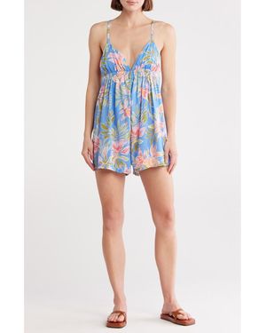 Billabong Livin' It Up Romper - Blue