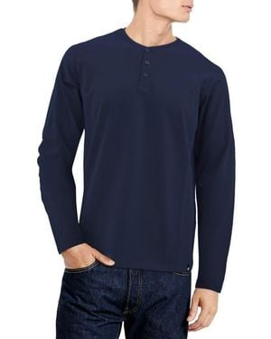 Xray Jeans Long Sleeve Henley - Blue