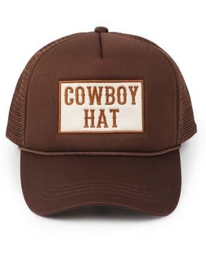 David & Young Cowboy Trucker Hat - Brown