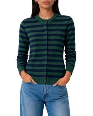 Love By Design Blair Stripe Cardigan - Blue