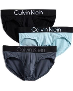 Calvin Klein 3-Pack Hip Briefs - Black