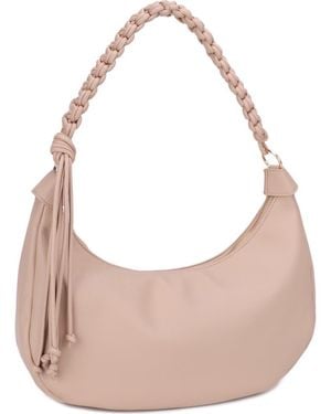 MALI + LILI Emma Faux Leather Shoulder Bag - Pink