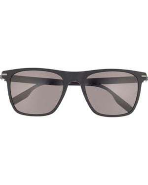 Montblanc 55Mm Square Sunglasses - Gray