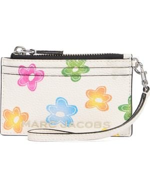 Marc Jacobs Floral Print Wristlet - Metallic