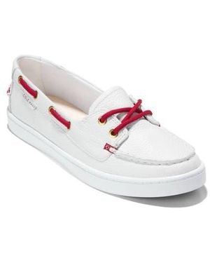 Cole Haan Nantucket Boat Shoe - White