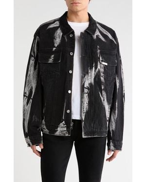 RTA Danny Denim Trucker Jacket - Black