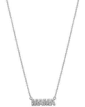 Adornia Swarovski Crystal Mama Necklace - Blue
