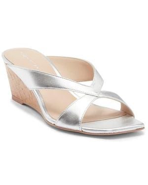 Stuart Weitzman Miami Wedge Slide Sandal - White