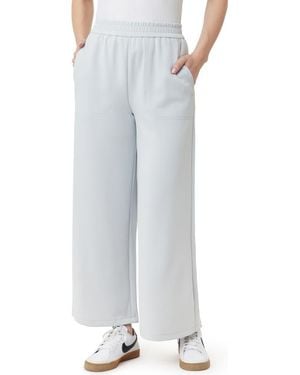 Scotch & Soda Crop Wide Leg Pants - White