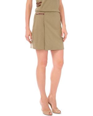 Parker Side Belt Miniskirt - Green