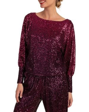 Trina Turk Sequin Top - Purple